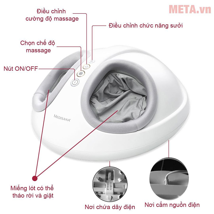 Máy massage chân Medisana FM888