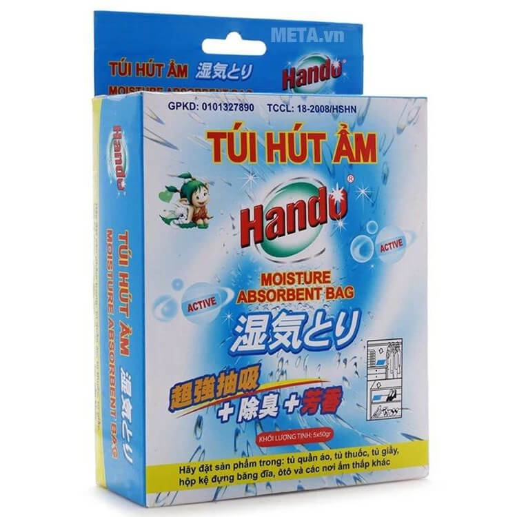 Hộp 5 túi hút ẩm Hando 5 x 50g