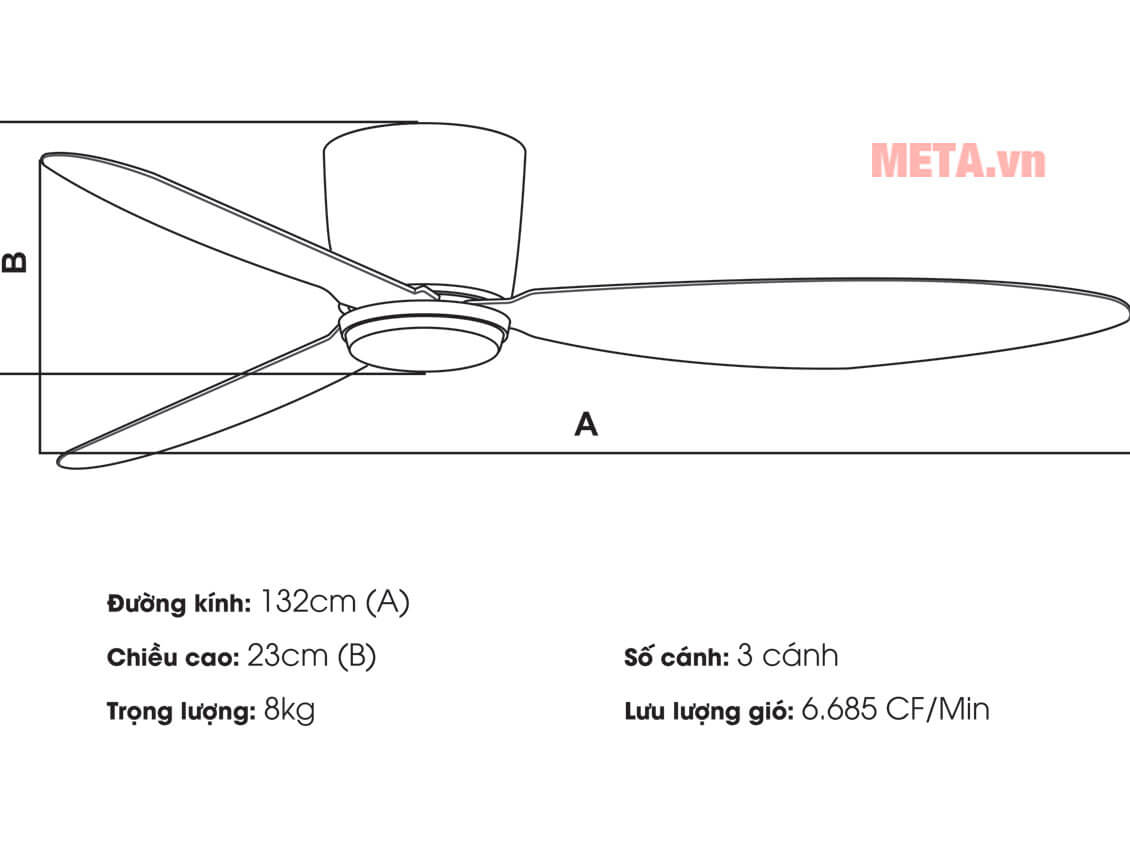 Quạt trần KaiyoKukan Saita 102
