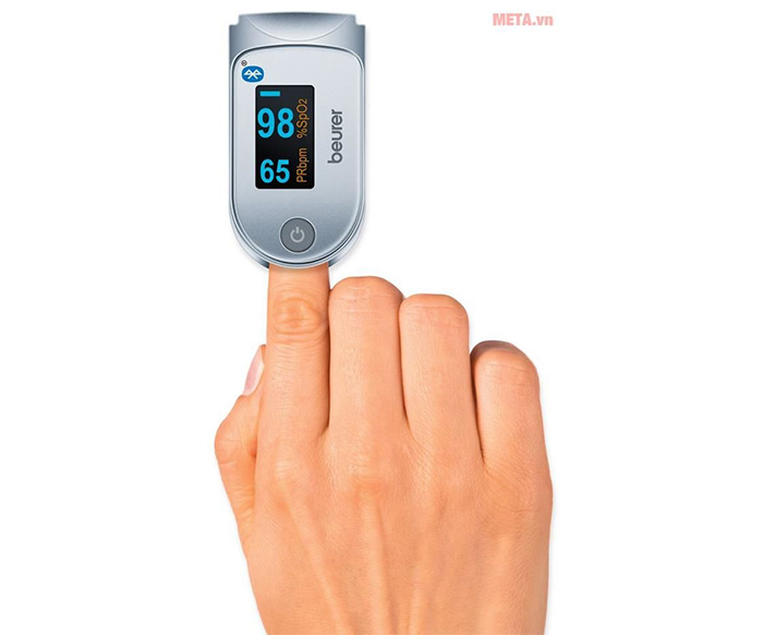 Máy đo nồng độ oxy trong máu SpO2 và nhịp tim Beurer PO60