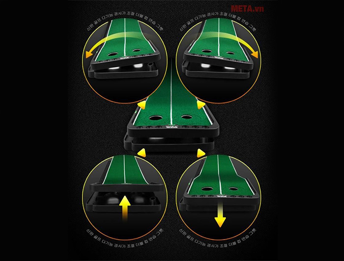 Thảm tập golf putting 360 độ