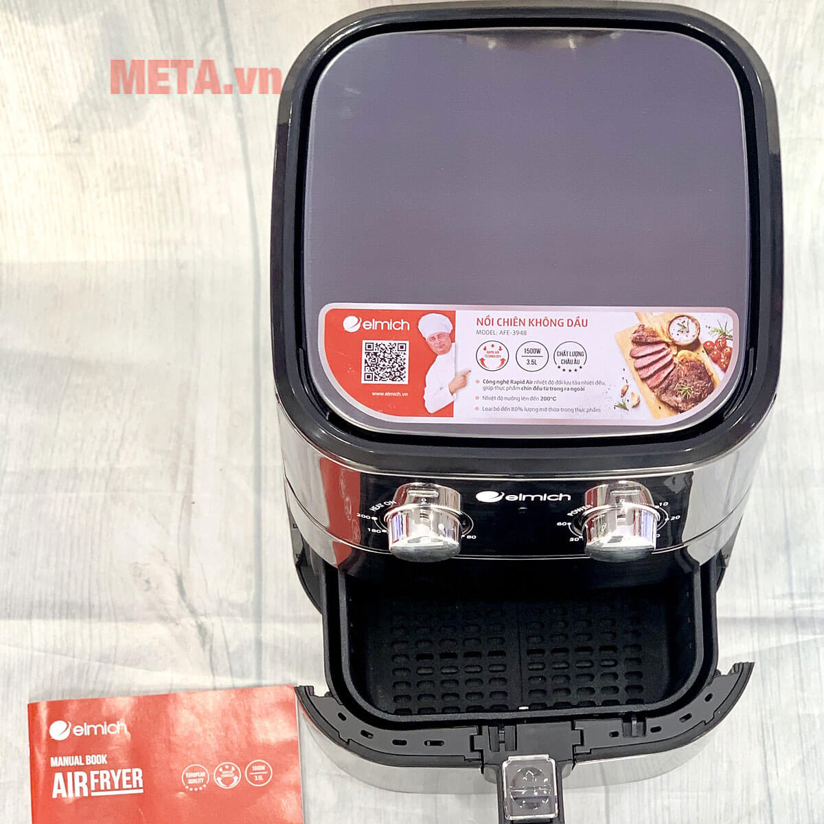 Nồi chiên không dầu Elmich AFE-3948 (3,5 lít)
