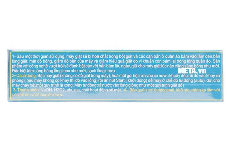 Bộ 2 hộp bột tẩy vệ sinh lồng máy giặt