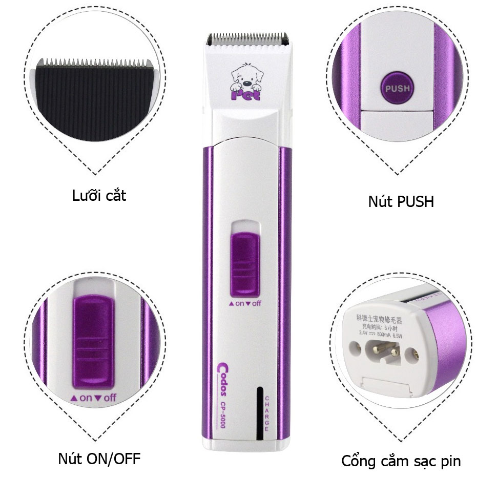 Tông đơ cắt lông chó Codos CP 5000