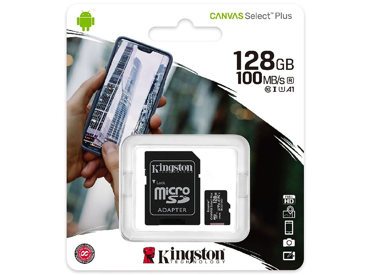 Thẻ nhớ microSDXC Kingston Canvas Select Plus 100mb - 128GB