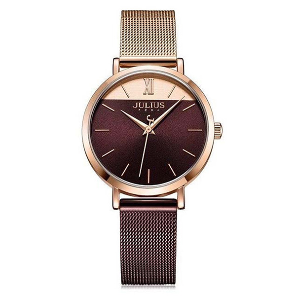 Đồng hồ nữ JA-1237 Julius Hàn Quốc dây thép