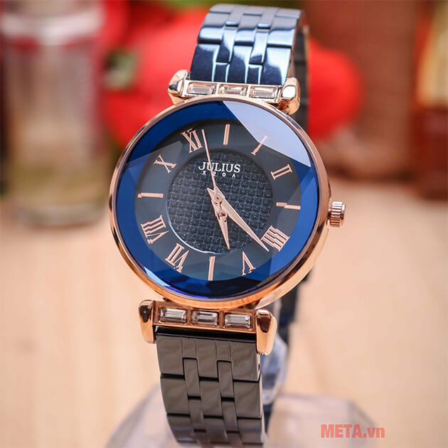 Đồng hồ nữ Julius JA-1206 Hàn Quốc dây thép