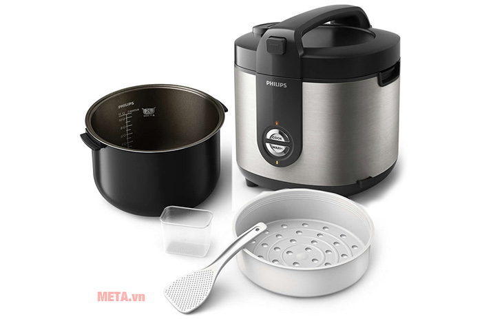 Nồi cơm điện Philips HD3132/66 (màu bạc)
