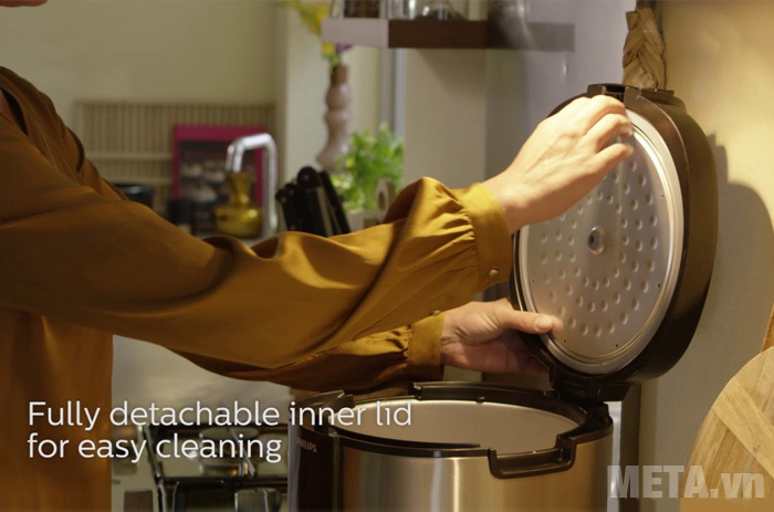 Nồi cơm điện Philips HD3132/66 (màu bạc)