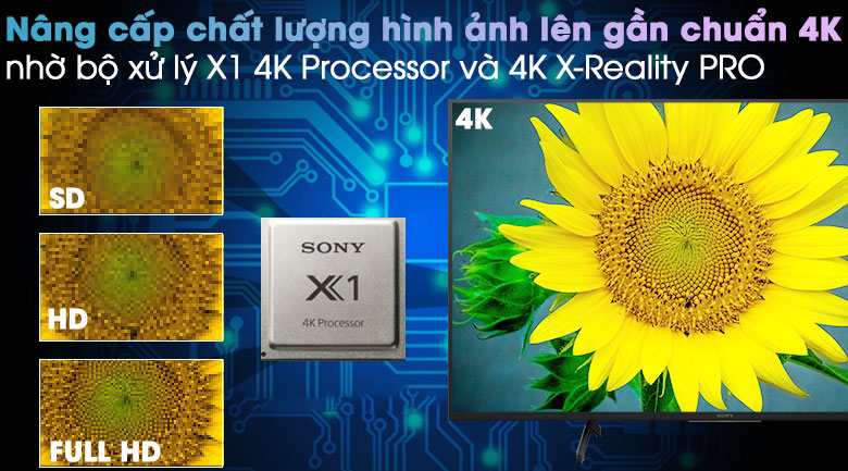 Android Tivi Sony 4K 43 inch KD-43X7500H