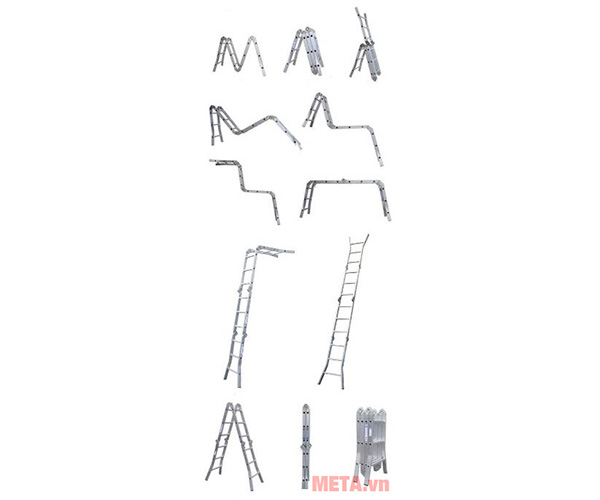 Thang nhôm gấp 4 khúc Nikita Nik44 (NKT-T44/A44/A404)