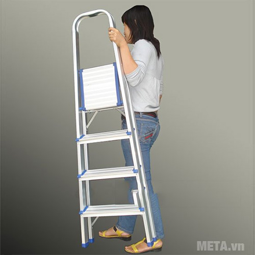 Thang nhôm tay vịn 8 bậc Nikita AL08