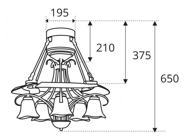 Quạt trần Triển Vọng Sinwa QY002