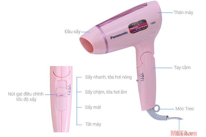 Máy sấy tóc Panasonic EH-ND30 1800W