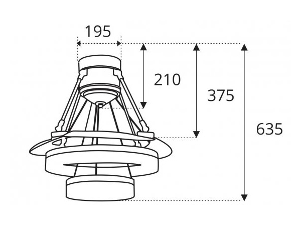 Quạt trần Triển Vọng đèn Led Sinwa QY003