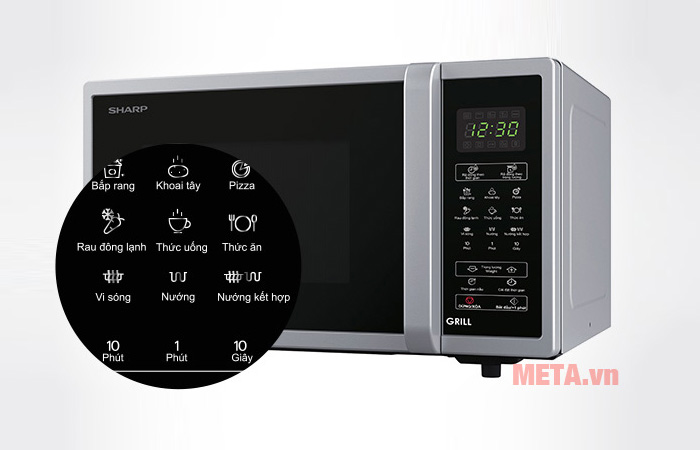 Lò vi sóng có nướng điện tử Sharp R-G372VN-S 23 lít