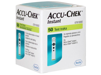 Que thử đường huyết Accu-Chek Instant (Hộp 50 que)