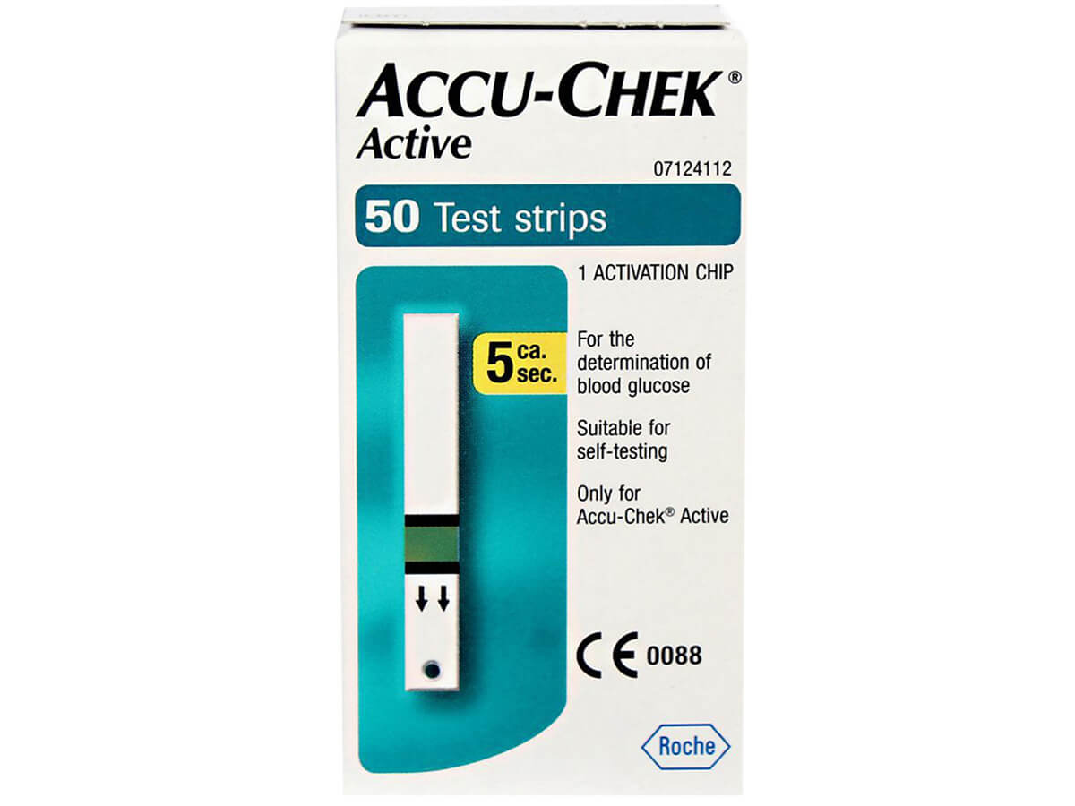 Que thử đường huyết Accu-Chek Active (Hộp 50 que)