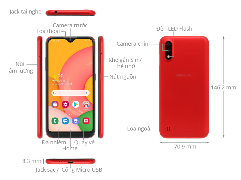 Điện thoại Samsung Galaxy A01