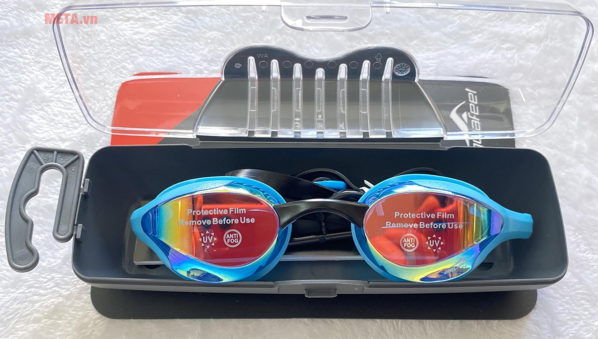 Occhialini da nuoto aquaFeel Leader Mirrored azzurro