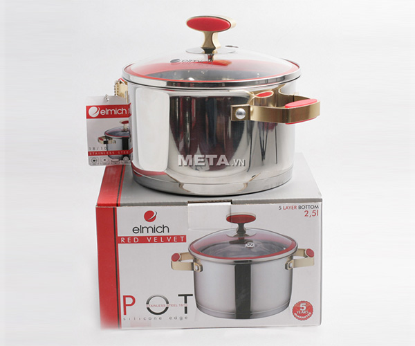 Xoong inox 304 Red Velvet 22cm 2355269
