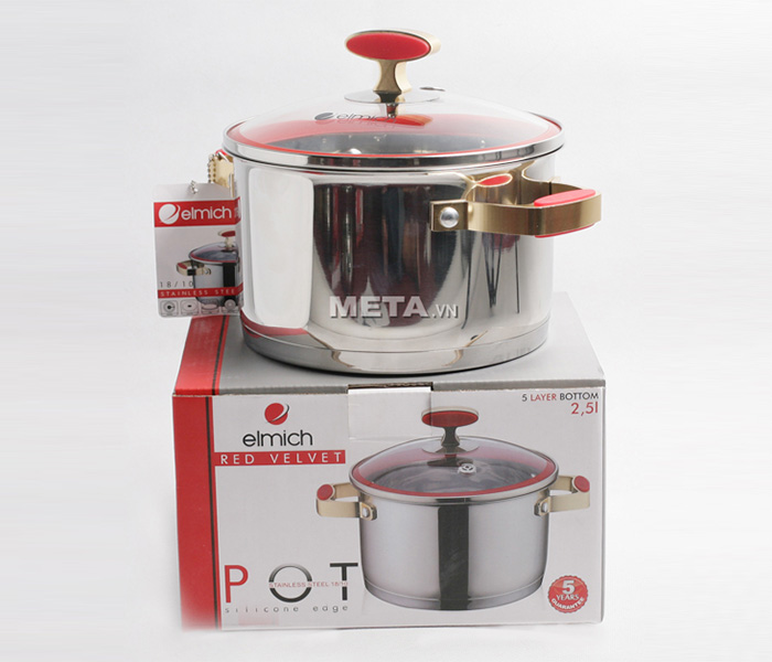 Xoong inox 304 Red Velvet 18cm 2355267