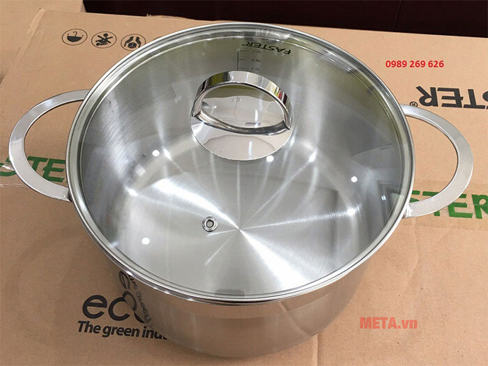 Bộ nồi inox 3 đáy Faster Melody (3 nồi, 1 chảo, 1 quánh)