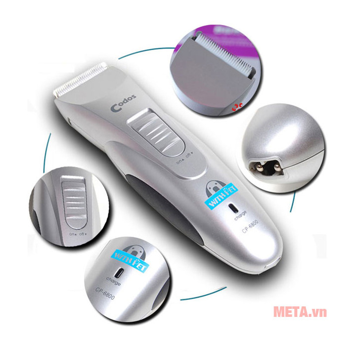 Tông đơ cắt tóc cho thú cưng Codos CP 6800