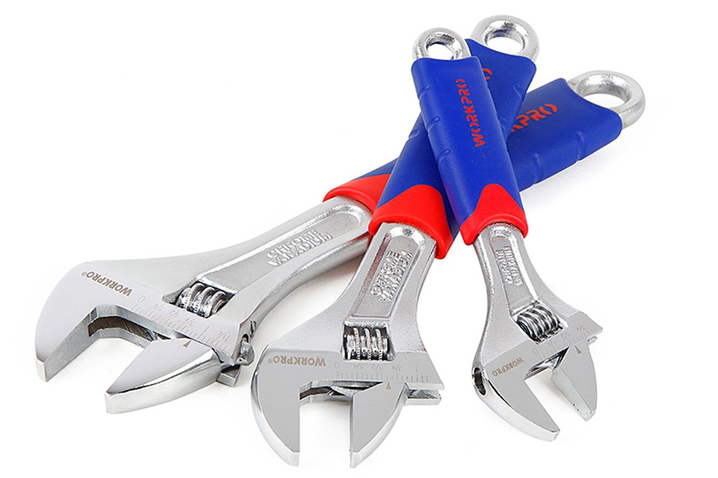 Bộ mỏ lết răng điều chỉnh 3 chi tiết Workpro W003201