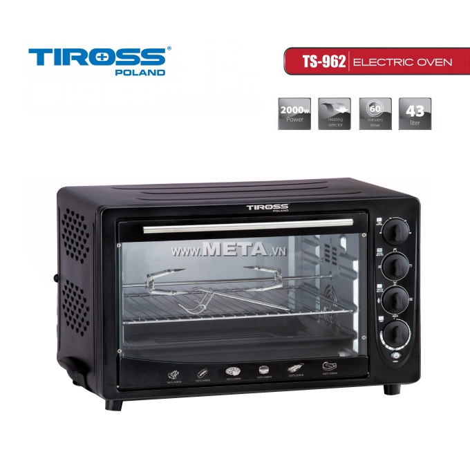Lò nướng đối lưu Tiross 43 lít TS-962