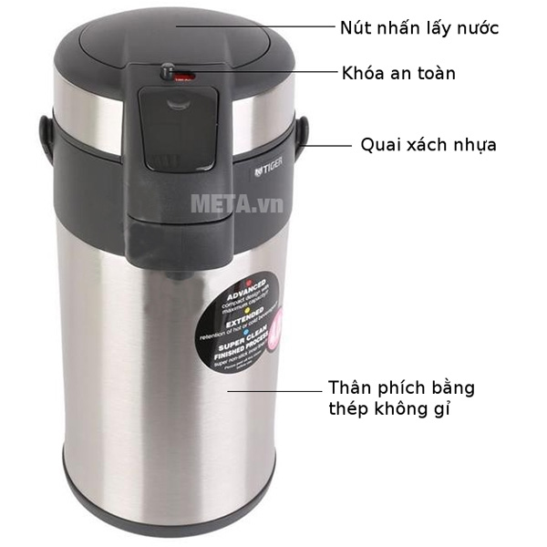 Phích giữ nhiệt Tiger MAA-A402 4 lít