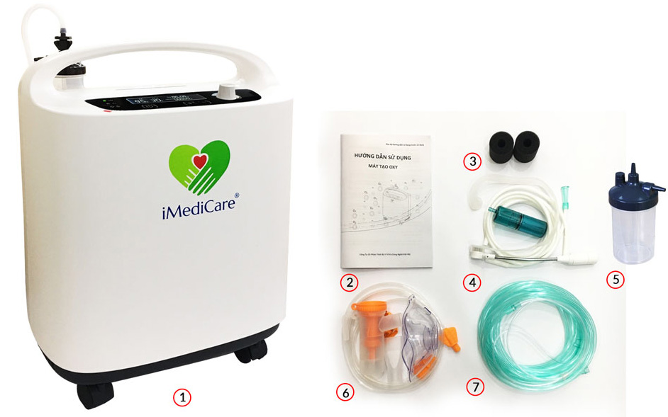 Máy tạo oxy iMediCare iOC-5LS 5 lít