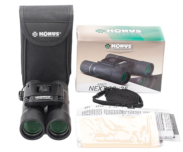 Ống nhòm du lịch 2 mắt bỏ túi Konus Next 10 x 25