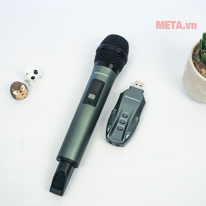 Micro Karaoke không dây Excelvan K18V (01 mic, VHF)