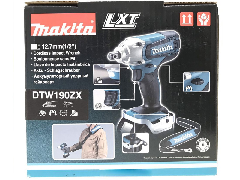 Thân máy siết bu lông dùng pin 18V Makita DTW190ZX (không pin và sạc)