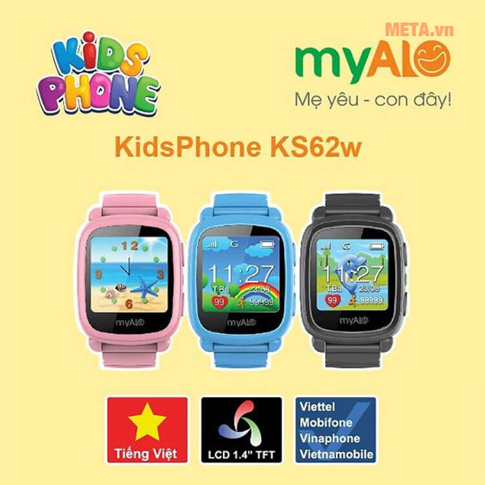 Đồng hồ thông minh trẻ em myAlo Kidsphone KS62W