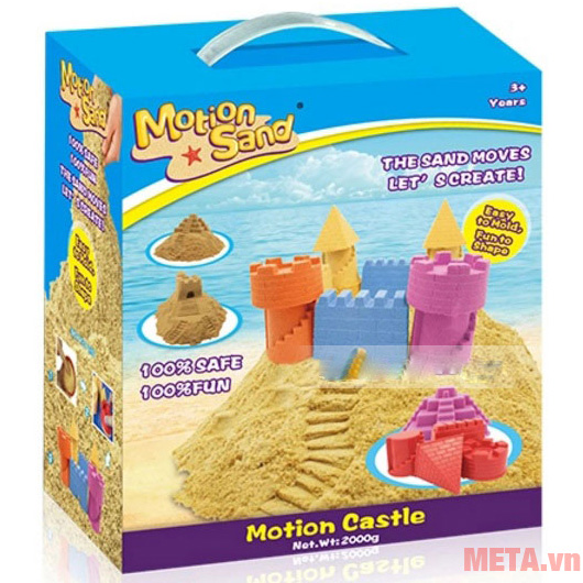 Đồ chơi cát tạo hình lâu đài Motion Sand MS01 (2000g)