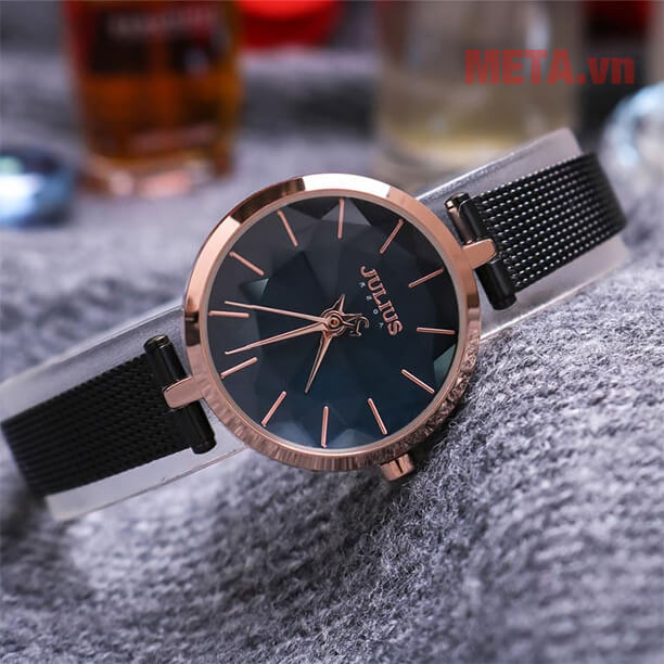 Đồng hồ nữ JA-1225 Julius Hàn Quốc dây thép