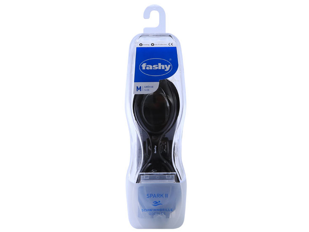 Kính bơi trẻ em Fashy Germany Spark II đen Size M