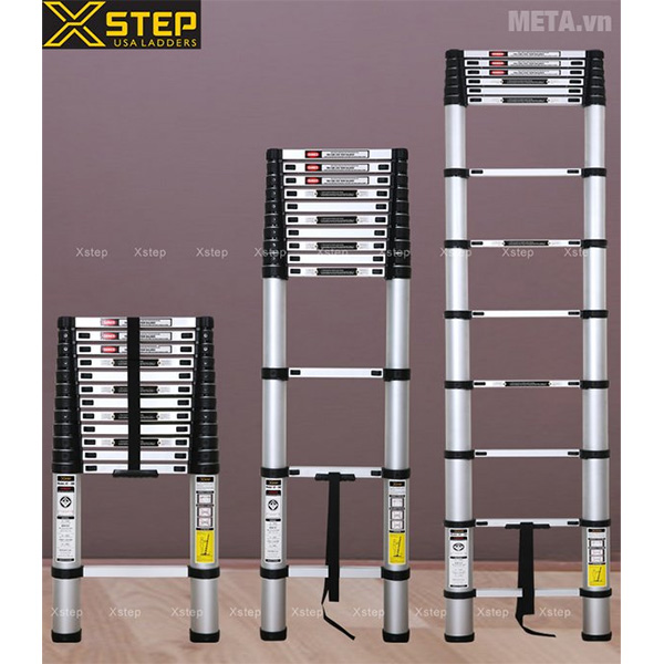 Thang nhôm rút Xstep XT-380C