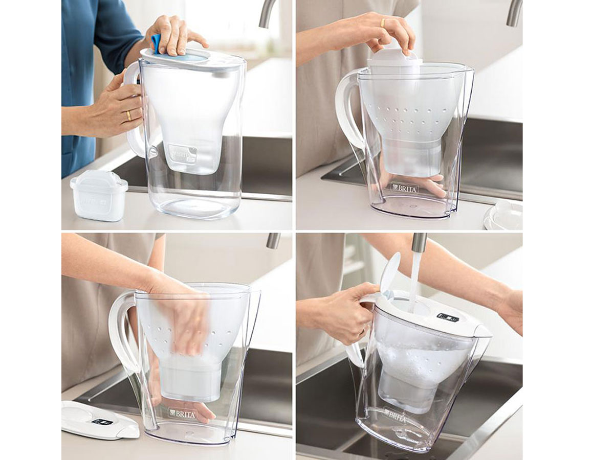 Brita Kannen - Filtrerende waterkoker Aluna Cool Memo, inhoud 2,4 l