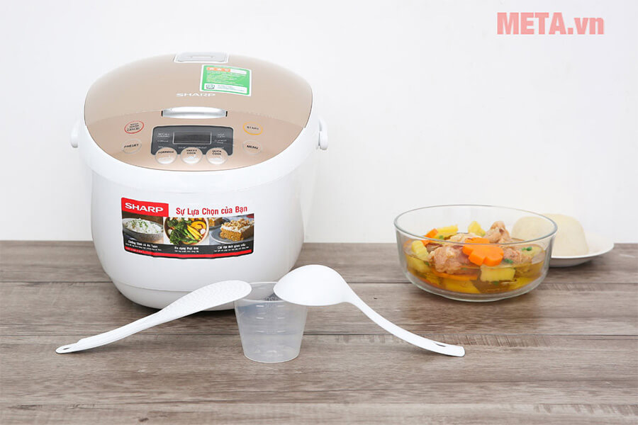 Nồi cơm điện tử Sharp KS-COM181CV-GL (1.8 lít)
