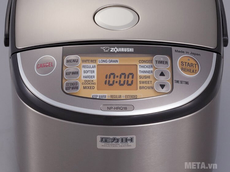 Nồi cơm điện áp suất Zojirushi NP HRQ18-XT - 1.8 lít