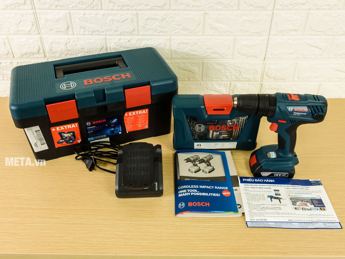 Máy khoan vặn vít dùng pin Bosch GSB 180-LI Promo 06019F83K2