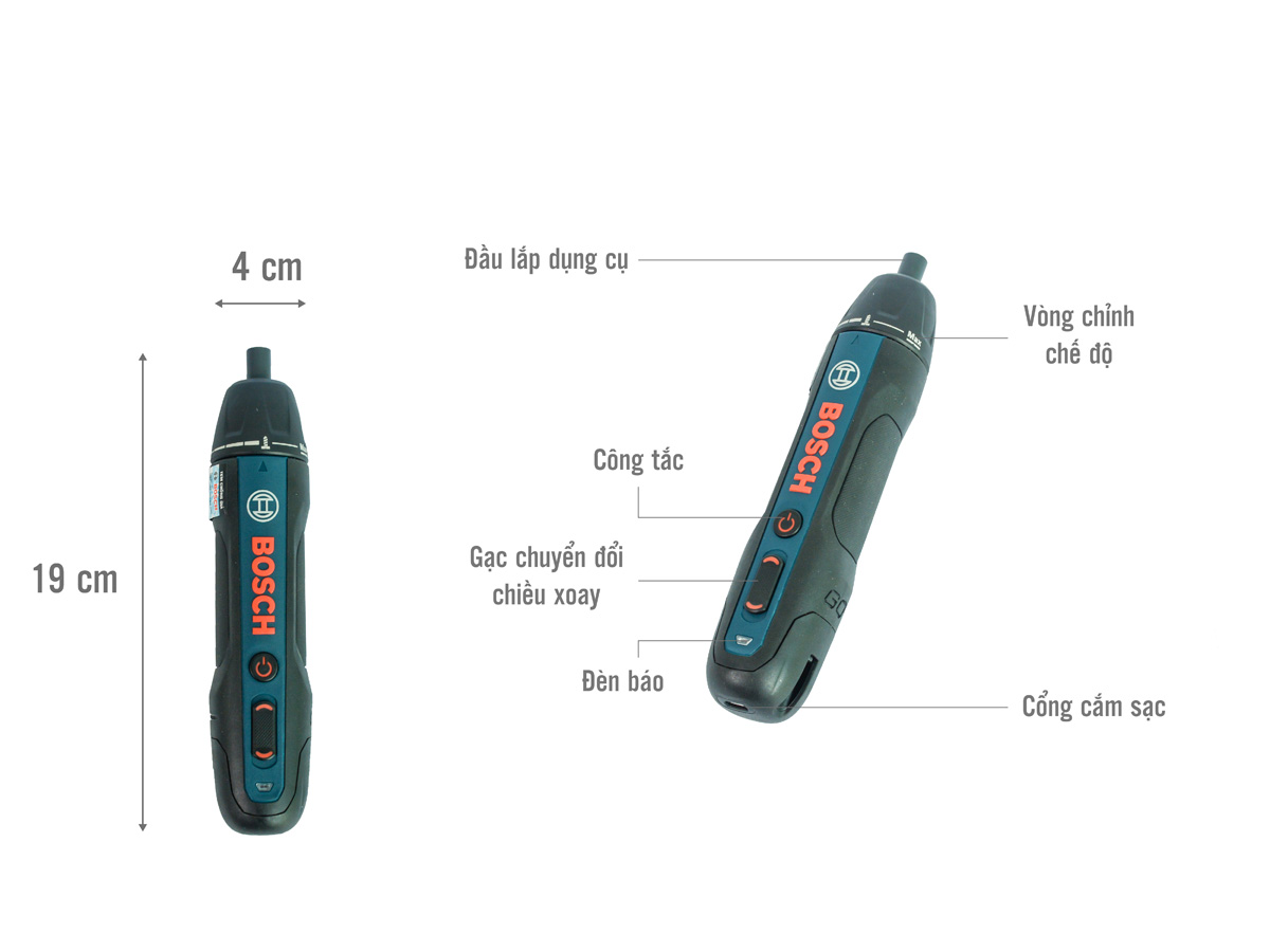 Máy vặn vít Bosch Go Gen 2 3.6V (06019H21L1)