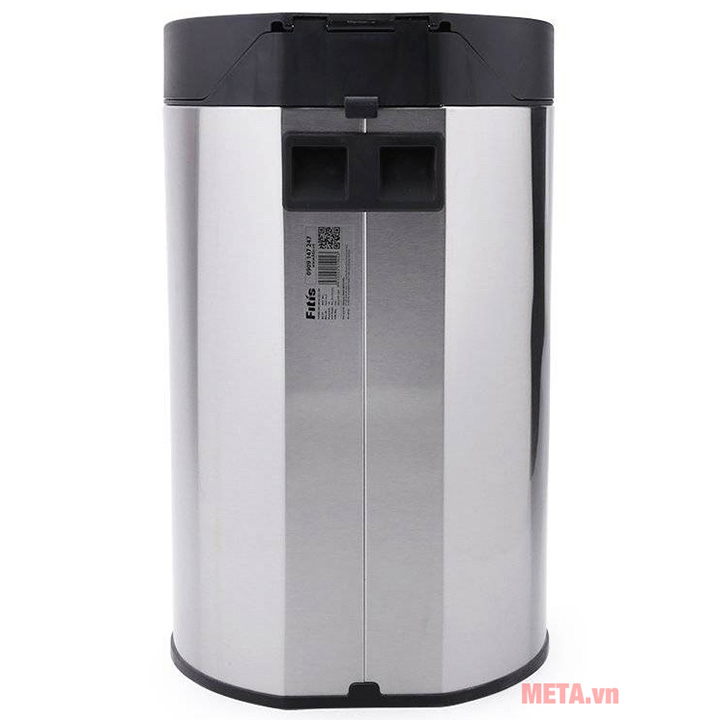 Thùng rác Inox đạp tròn nhỏ Fitis RPS1-901 - 12L (bạc)