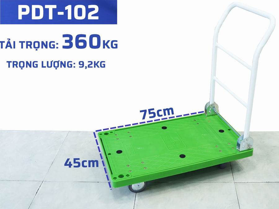 Xe đẩy hàng 4 bánh JoongWon PDT-102 (360kg)