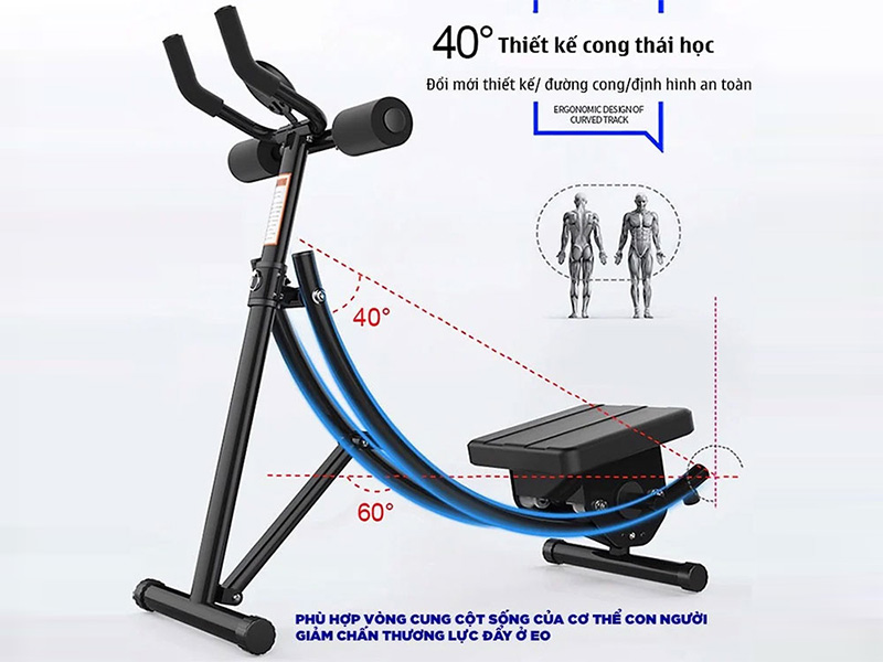 Máy tập cơ bụng đa năng Airbike MK224