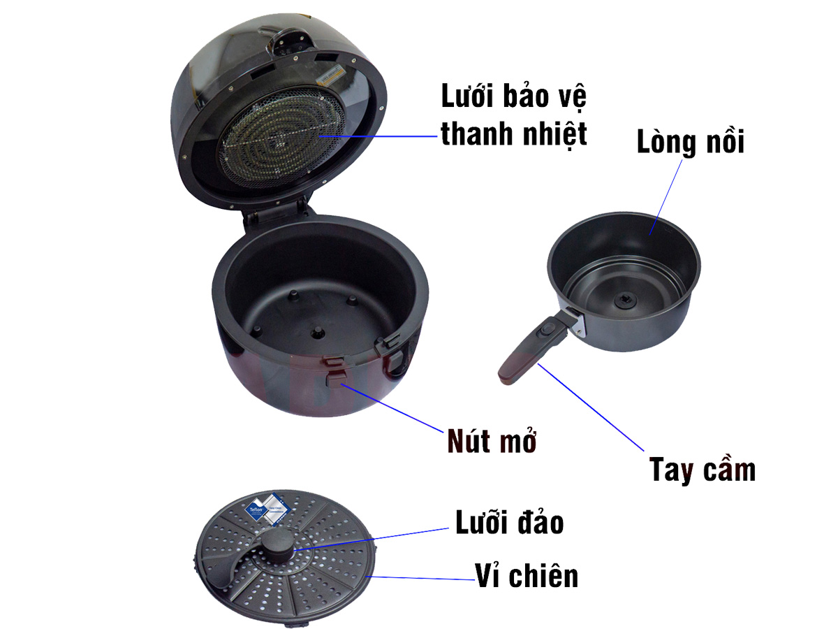 Nồi chiên không dầu Rapido RAF6.5M2 - 6.5 lít