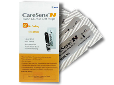 Que thử đường huyết CareSens N (25 que)